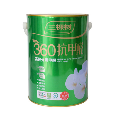 三棵树厂商批发 360墙面漆 净味360抗醛墙面漆 内墙乳胶漆图片