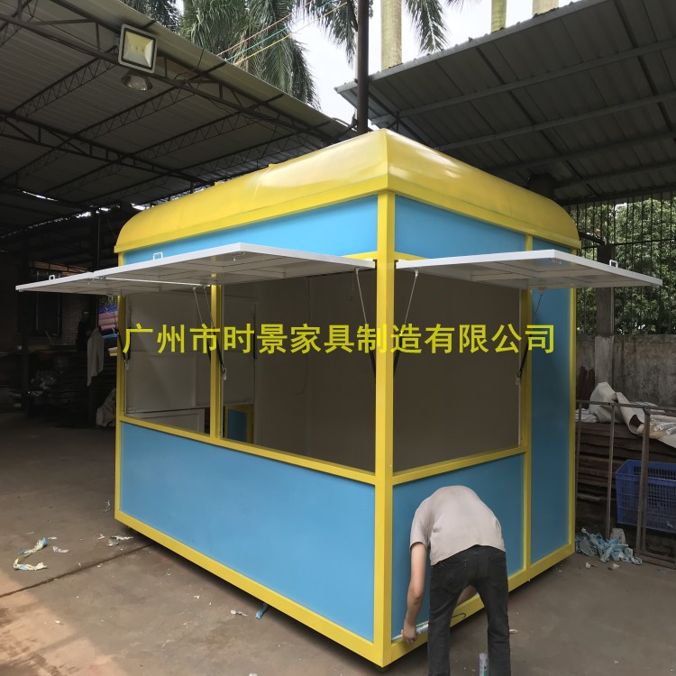 小吃车手推车售货车售货亭  景区农庄纪念品小饰品售卖亭 展示厅图片