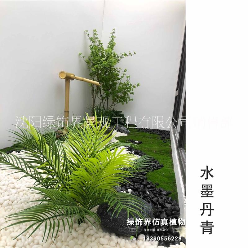 供应用于室外景观装饰|地产创景装饰|工程花草-沈阳创景绿植仿真植物布景装饰橱窗