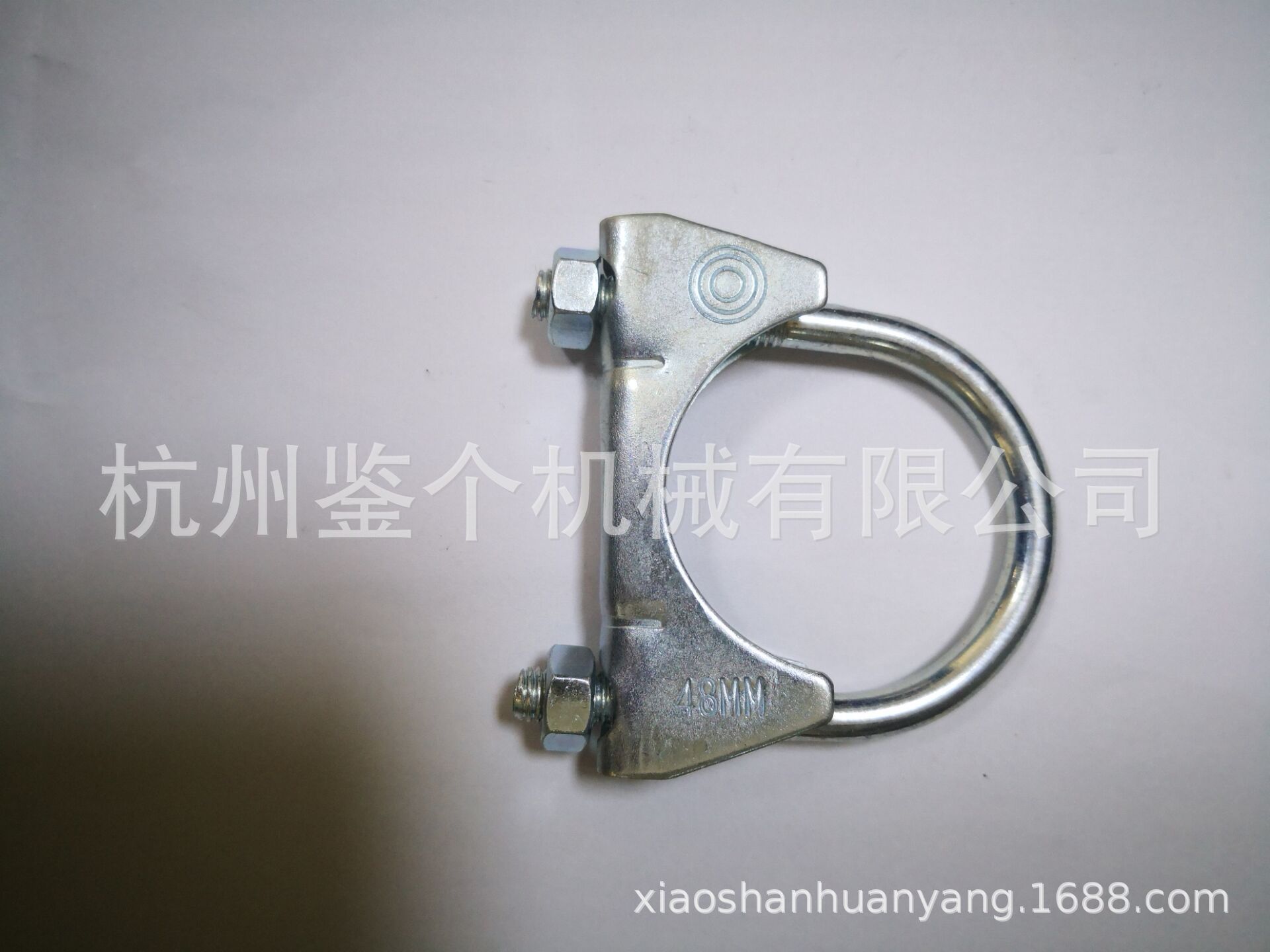 供应排气管卡箍48MM U型卡箍 碳钢镀锌卡箍定制，厂家，价格，杭州鉴个机械有限公司图片