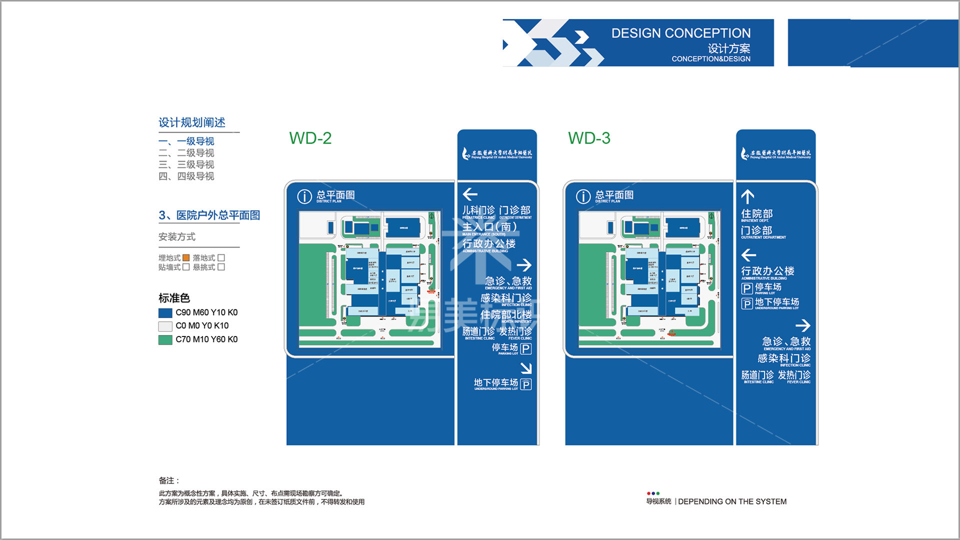 安徽醫(yī)科大學(xué)附屬阜陽*導(dǎo)視標(biāo)識(shí)設(shè)計(jì)