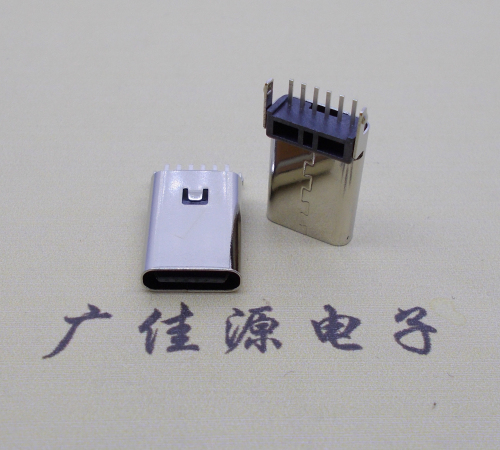 usb 3.1type-c6p纯充电接口.直插h=10.5mm母座  3.1type-c6p充电接口图片