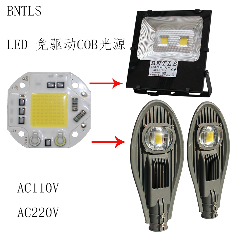 LED COB芯片投光灯路灯光源图片