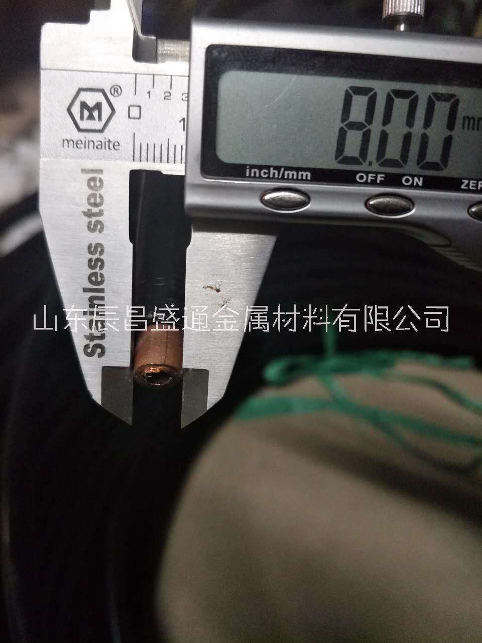 聊城市覆塑气源铜管 pvc护套铜管厂家pvc护套紫铜管8*1 10*1 覆塑气源铜管 pvc护套铜管