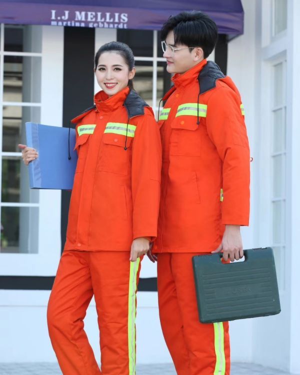 冬季新款工作服 男加厚保暖耐磨勞保服 工廠車間維修勞保服棉衣定制