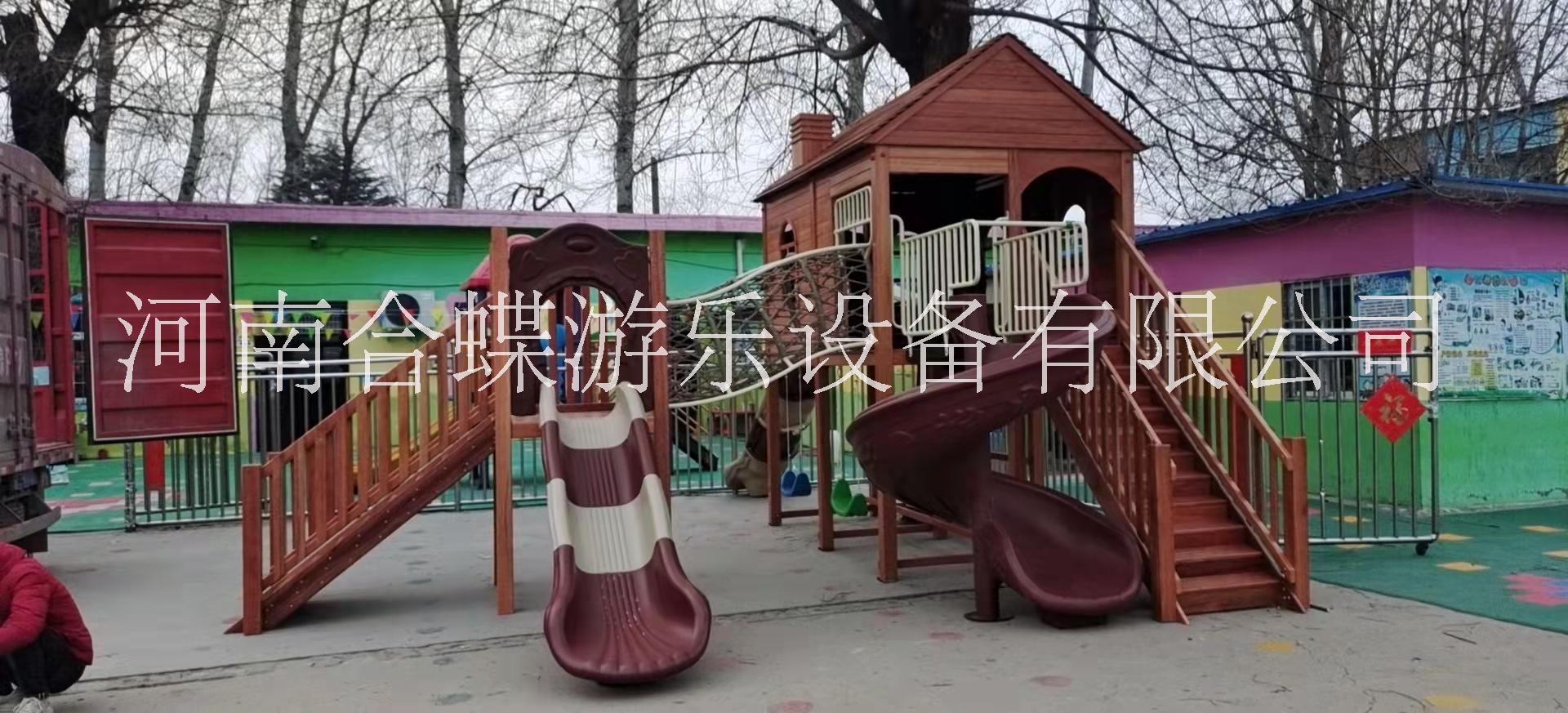 郑州幼儿园玩具厂-幼儿园滑梯-郑州组合滑梯厂家  郑州幼儿园玩具厂-幼儿园桌椅床图片