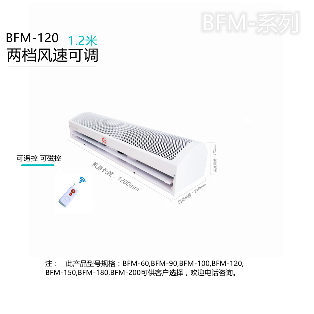 自然風(fēng)防爆風(fēng)幕機(jī)BFM-120圖片