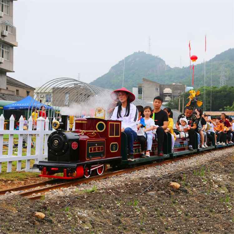 轨道观光小火车 四季小火车景区游览观光设备 电动网红小火车 景区人气小火车图片