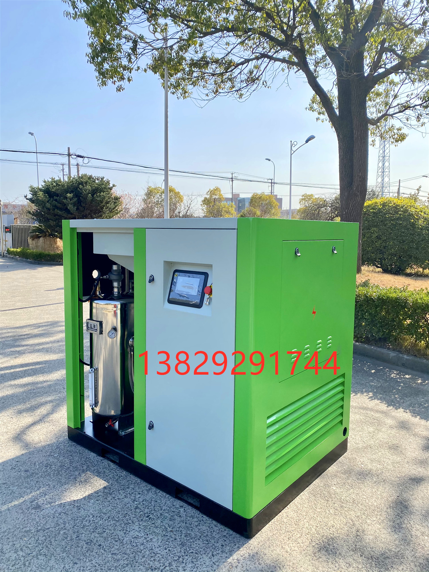 水润滑无油螺杆空压机oil-free water lubricated screw air compressor图片