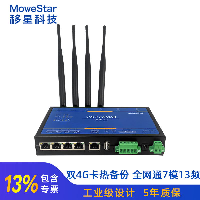 工业级4G双卡无线路由器图片