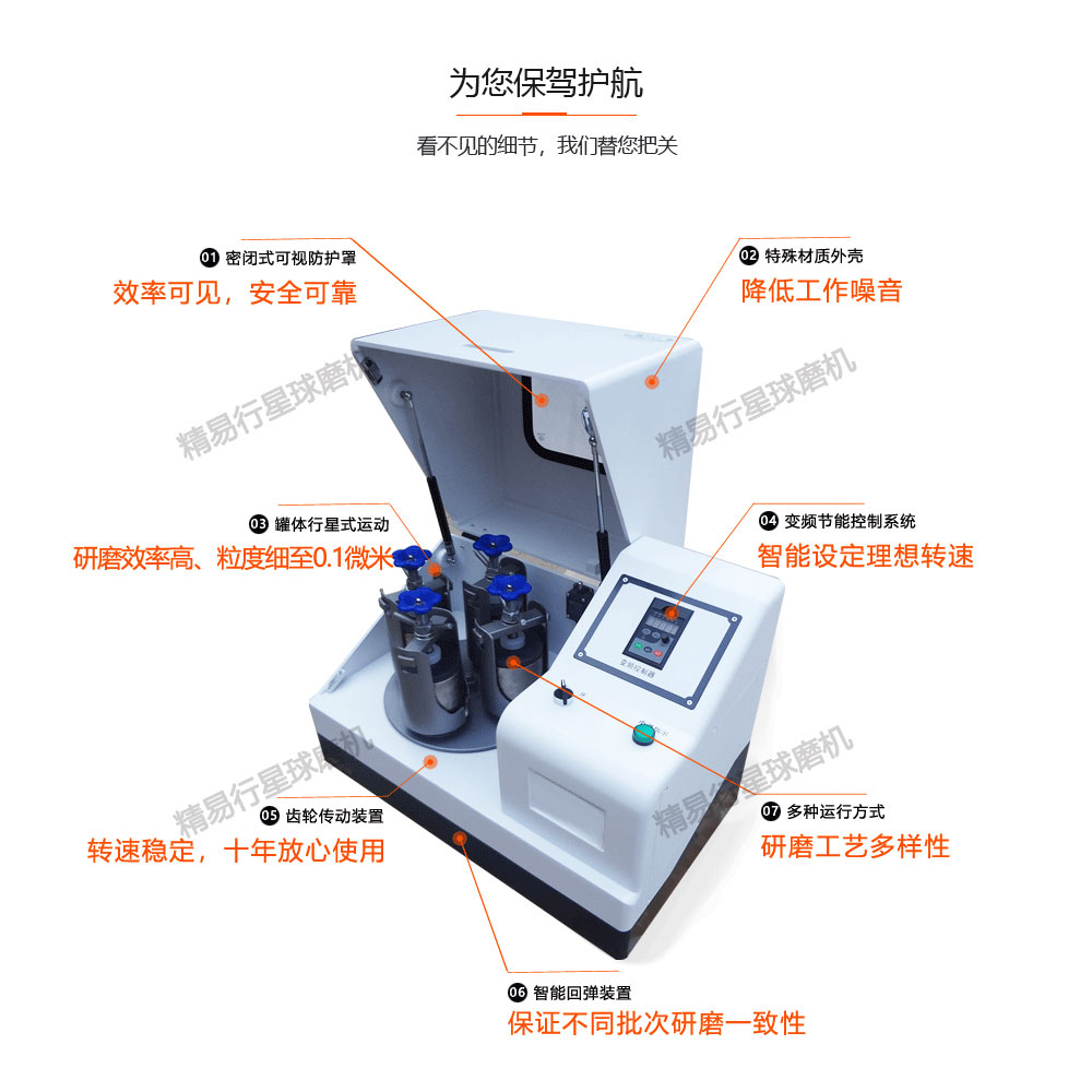 行星球磨机行星球磨机纳米级实验室行星磨机小型行星式球磨机实验球磨机