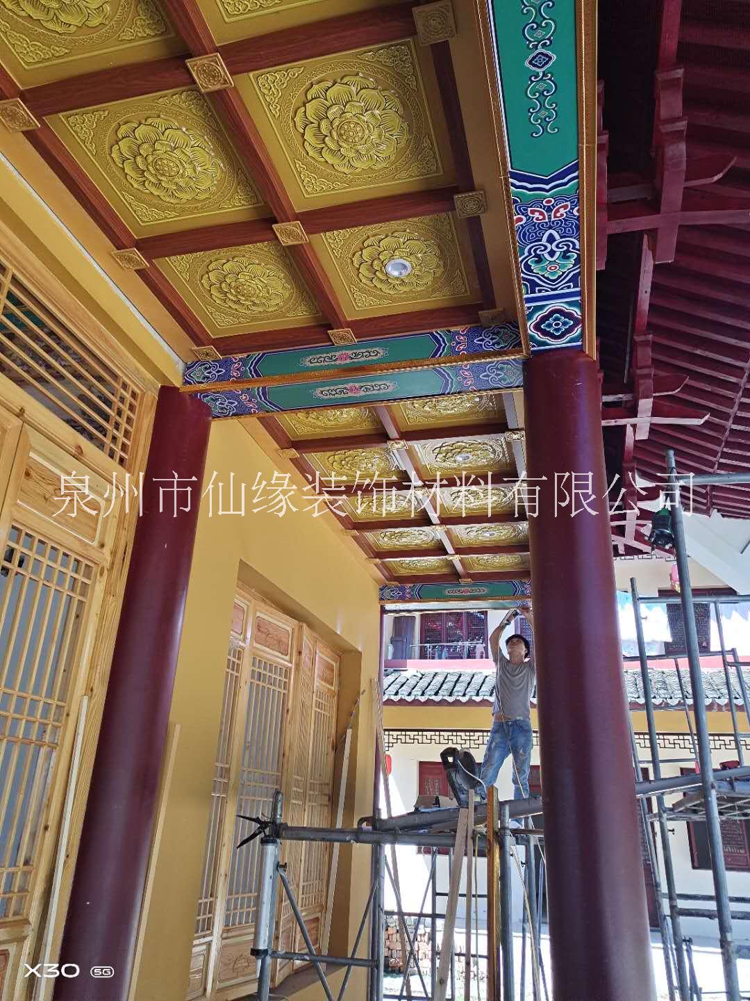 仙缘古建寺庙仿古彩绘环保天花吊顶仙缘古建寺庙仿古彩绘环保天花吊顶