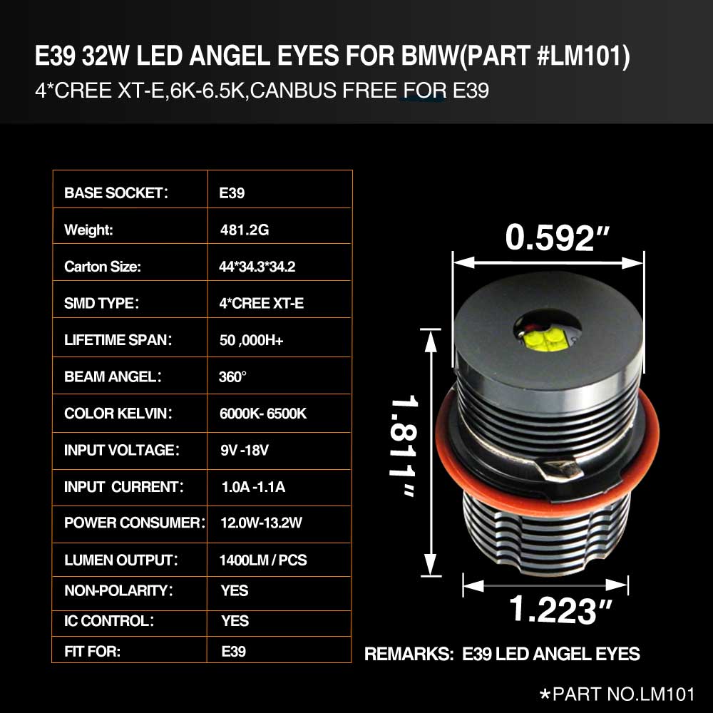 广州市E39 LED 宝马BMW天使眼厂家