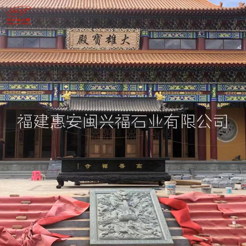 闽兴福厂家石雕花岗岩浮雕龙柱文化柱广场寺庙雕刻龙柱定制图片