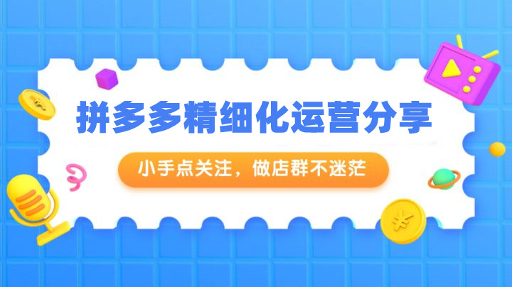 无货源电商创业项目拼多多店群运营玩法教学培训，线下学习起店