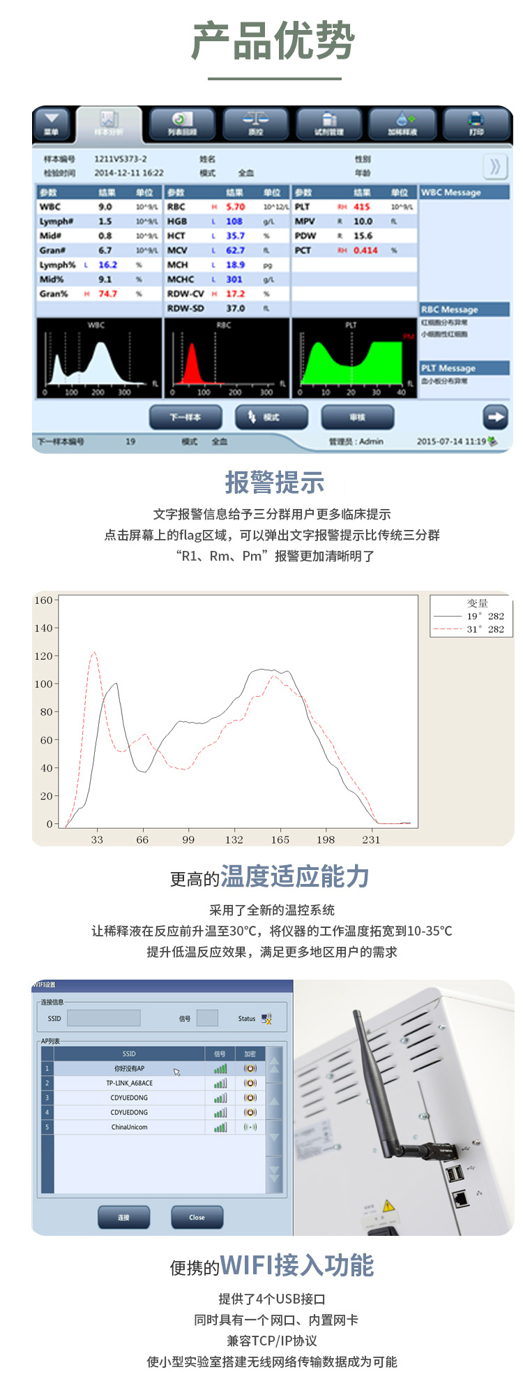 迈瑞Mindray迈瑞Mindray 全自动血液细胞分析仪 BC-30