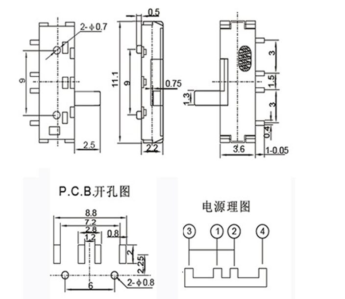 轻型拨动开关MK-12D20