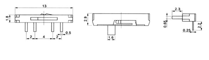 微型拨动开关MK-12D19A图片