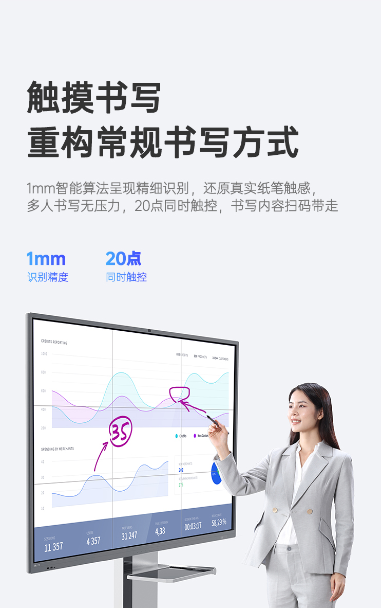 2023多媒体智能会议一体机 会议白板,多点触控,会议一体机图片