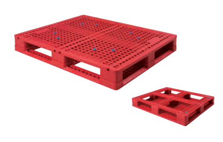 組裝網(wǎng)格田字型塑料托盤圖片