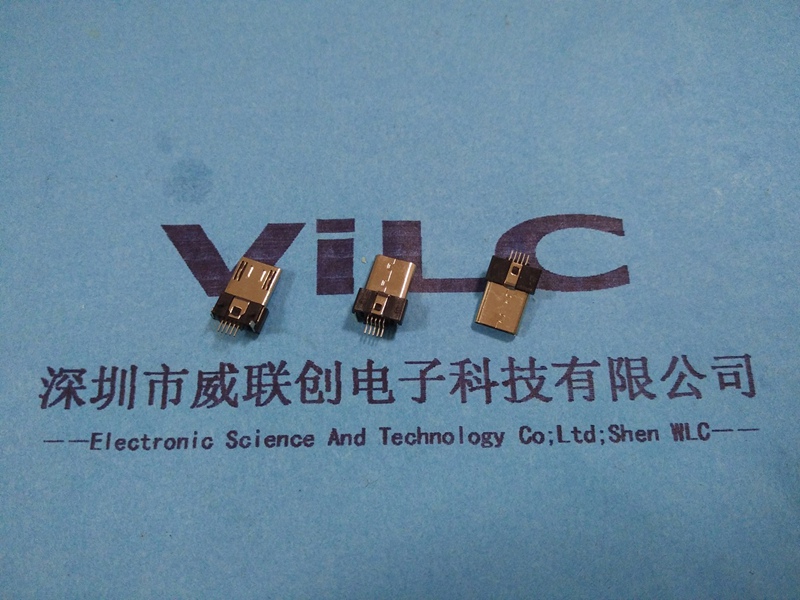 MICRO 5P USB母座 板上SMT公头图片