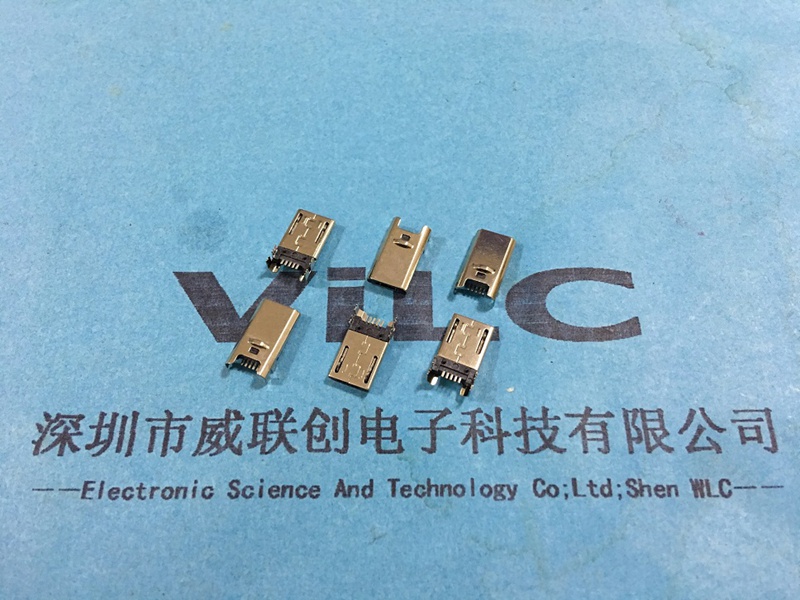 90度micro  USB 5P公头图片