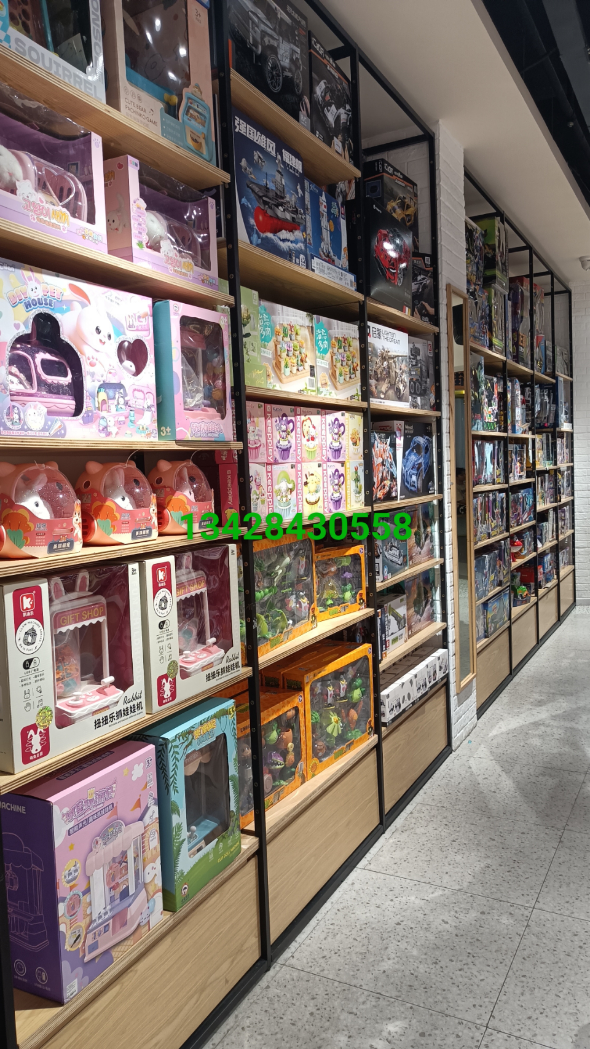 饰品店文创店文具店展示柜货架陈列架流水台中边柜图片