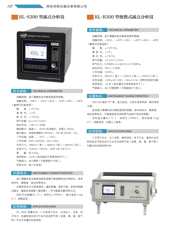 西安市润莱-便携式露点仪在线露点仪水分含量检测仪厂家润莱-便携式露点仪在线露点仪水分含量检测仪露点分析仪防爆露点分析仪