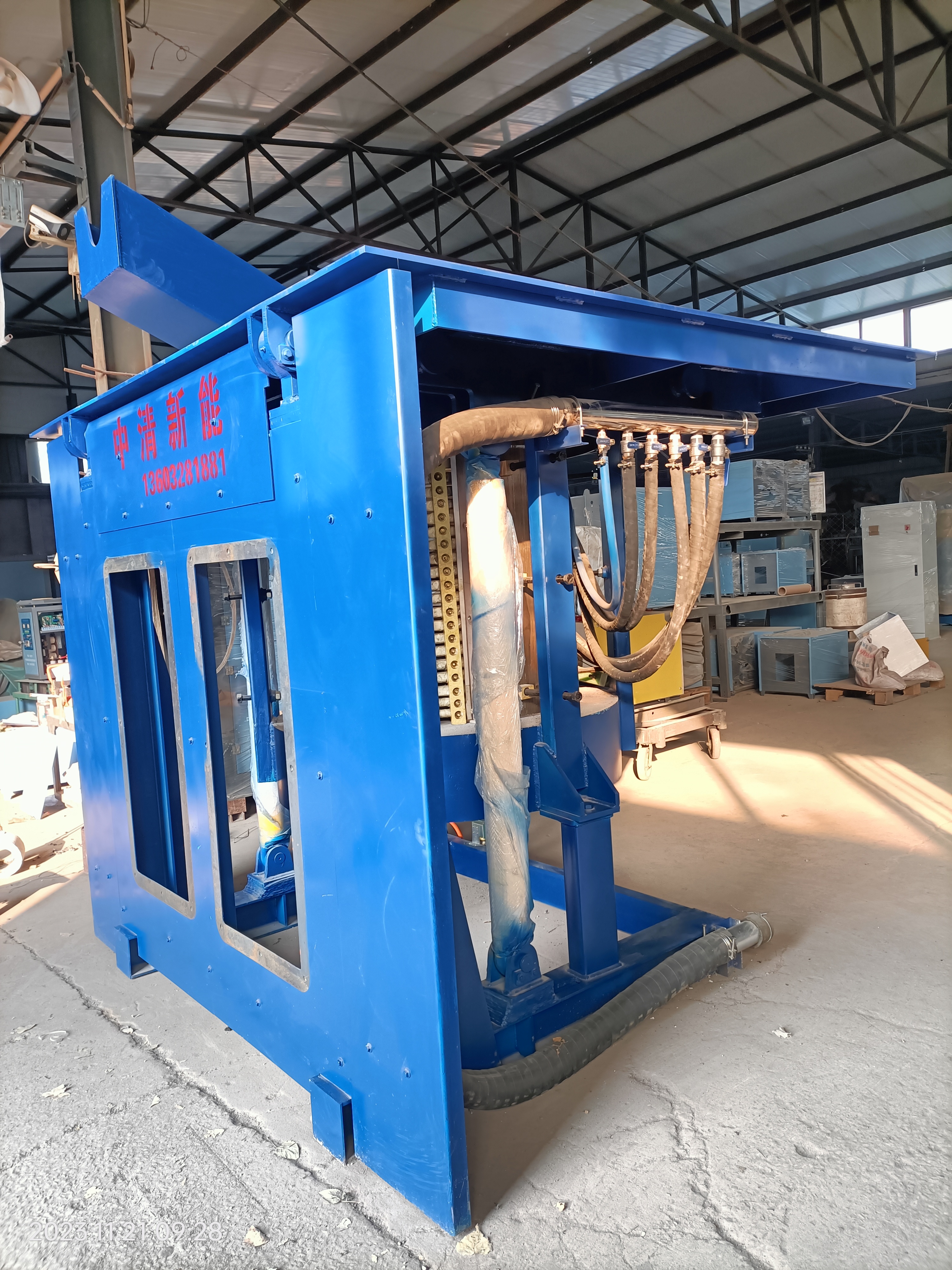 一噸鋼殼熔煉爐圖片