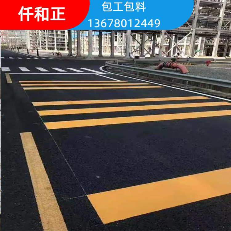 成都双流公路划线价格厂区道路划线仁寿视高公路热熔标线施工多少钱图片