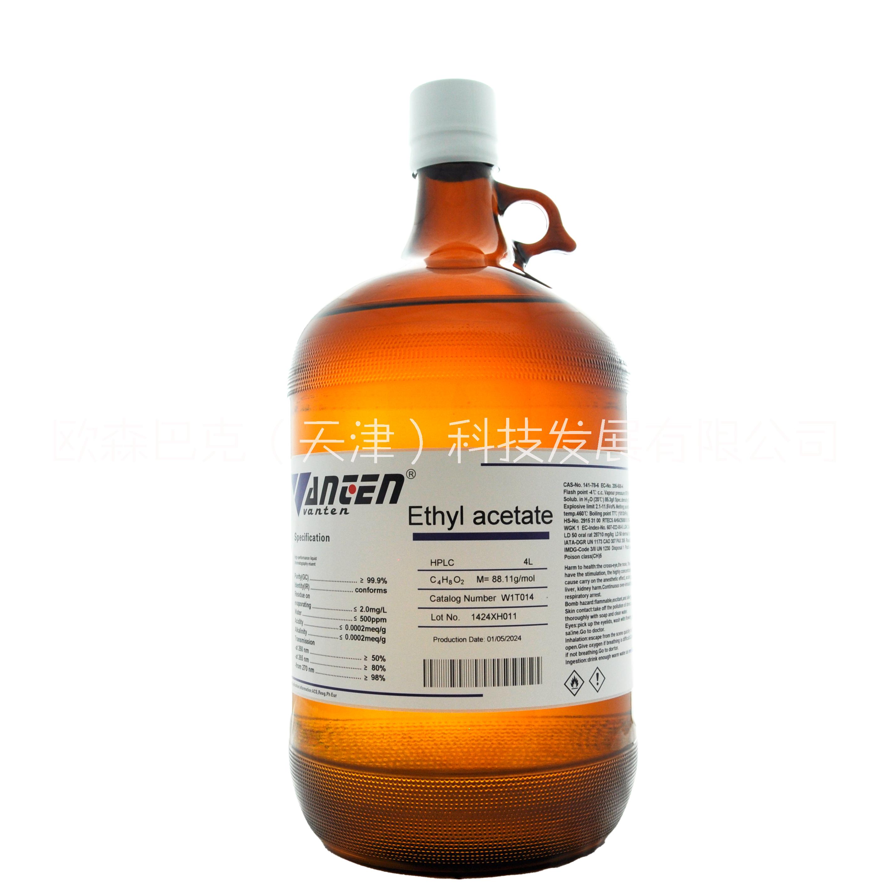 万腾 乙酸乙酯 HPLC 4L ethyl acetate图片