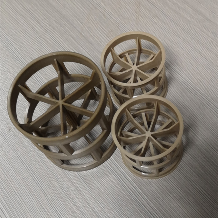 PPH鲍尔环 PPH鲍尔环填料 塑料鲍尔环 PP鲍尔环 16mm 38mm 50mm 76mm厂家图片