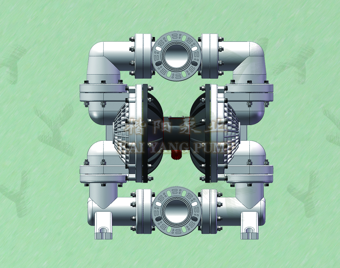 4寸聚丙烯材质气动隔膜泵图片