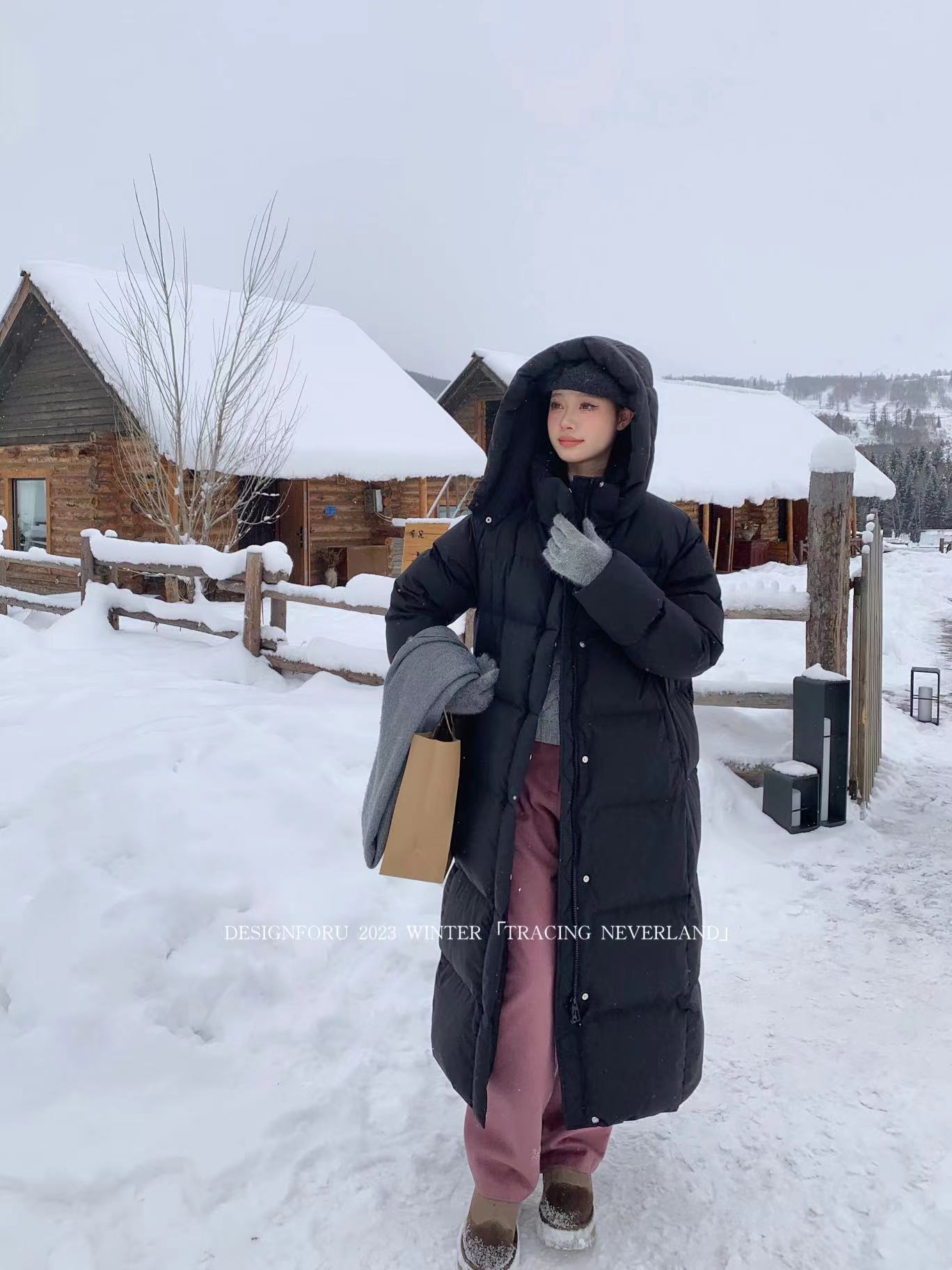 雪罗拉女装品牌冬季鹅绒服迹号女装折扣服装货源