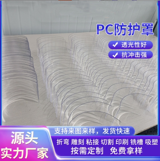 厂家批发轻便式PC面罩头戴式防飞溅高透明防护面罩防冲击面罩图片