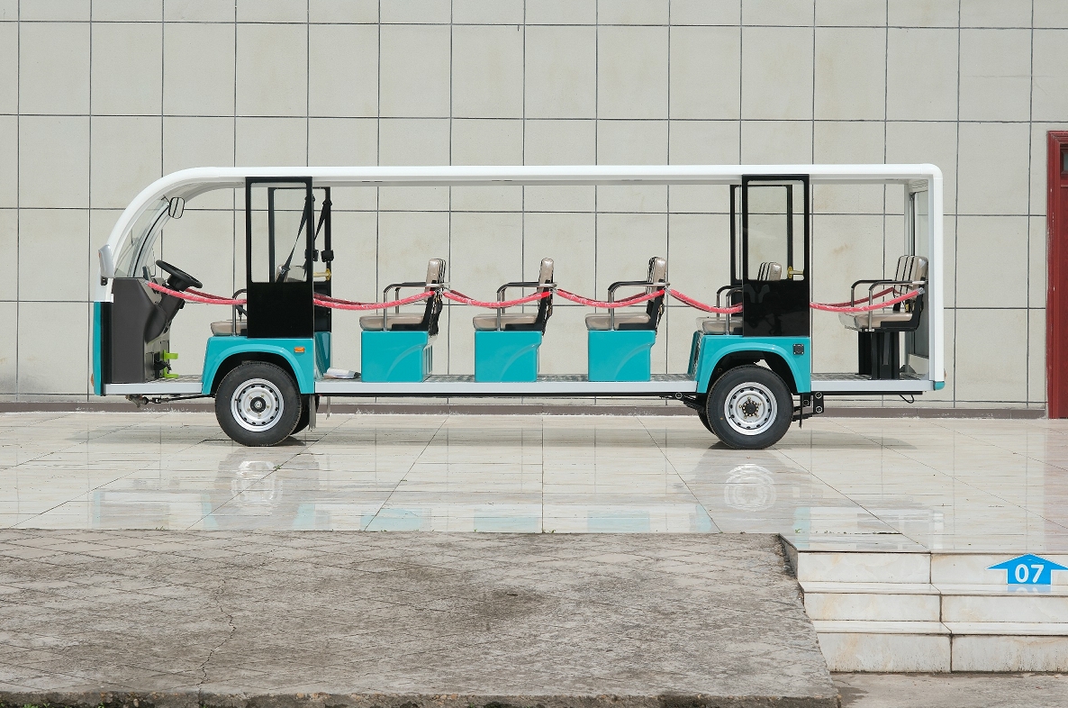 17座電動觀光車（T型17人）敞開式  環(huán)保智能電動觀光車廠家