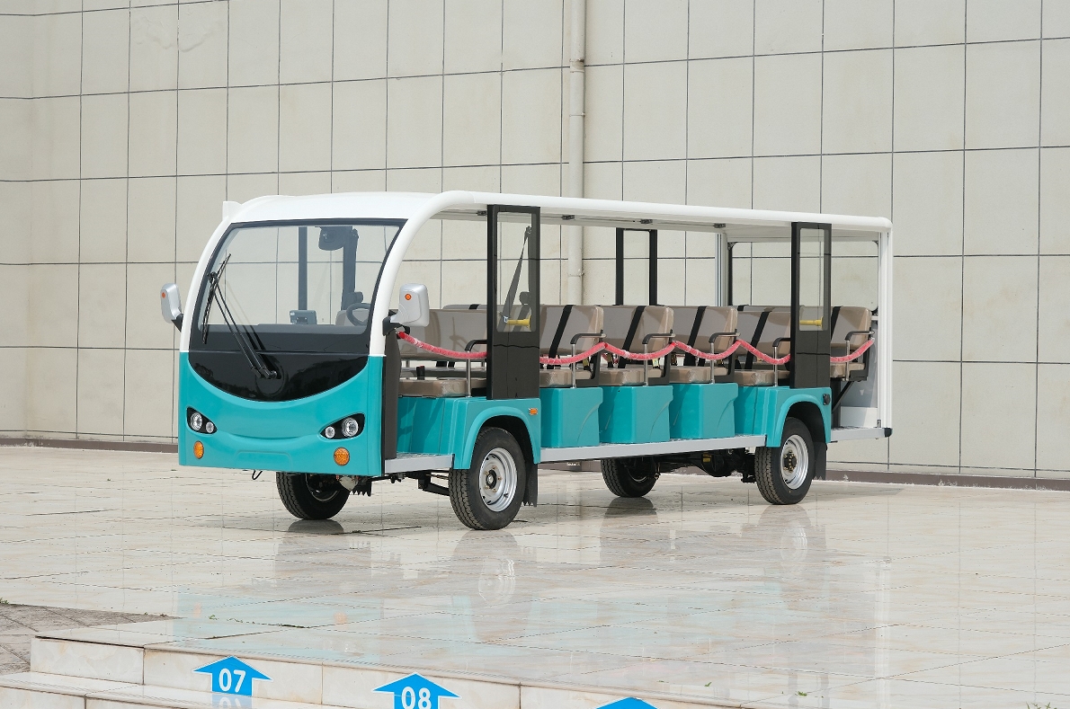 17座電動觀光車（T型17人）敞開式  環(huán)保智能電動觀光車廠家