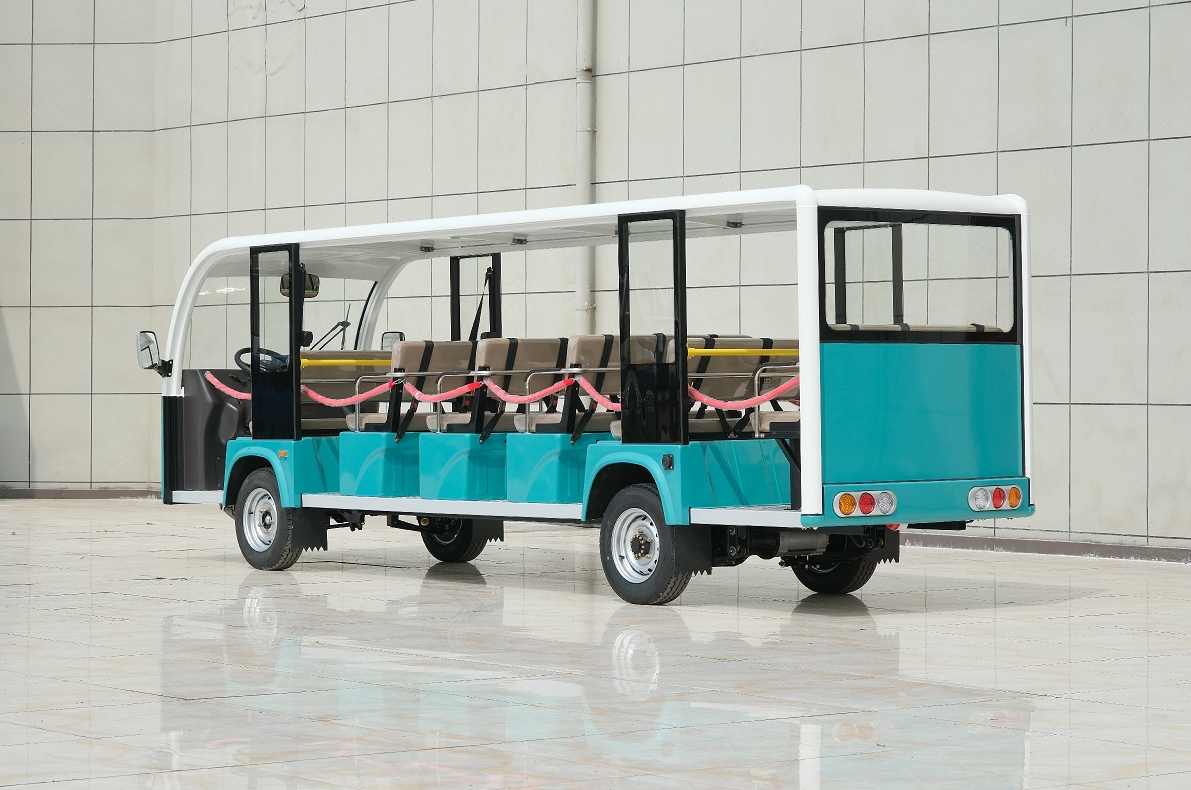 17座電動觀光車（T型17人）敞開式  環(huán)保智能電動觀光車廠家