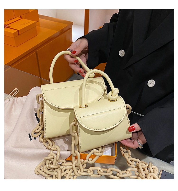 韓版時尚簡約手提包新款女包簡約潮搭鏈條斜挎包都市風靚麗休閑包圖片/韓版時尚簡約手提包新款女包簡約潮搭鏈條斜挎包都市風靚麗休閑包樣板圖 (4)