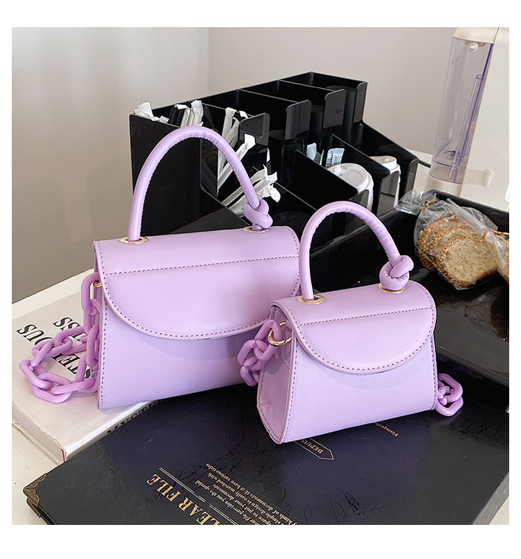 韓版時尚簡約手提包新款女包簡約潮搭鏈條斜挎包都市風靚麗休閑包圖片/韓版時尚簡約手提包新款女包簡約潮搭鏈條斜挎包都市風靚麗休閑包樣板圖 (3)