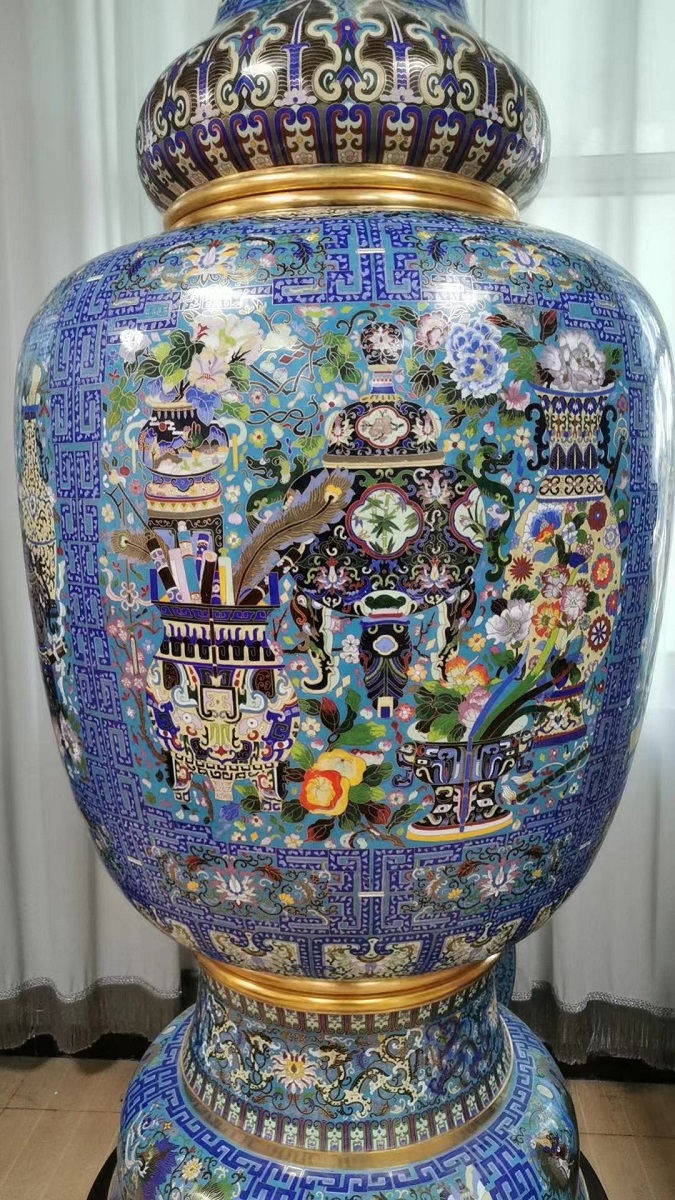 景泰藍(lán)花瓶圖片/景泰藍(lán)花瓶樣板圖 (4)