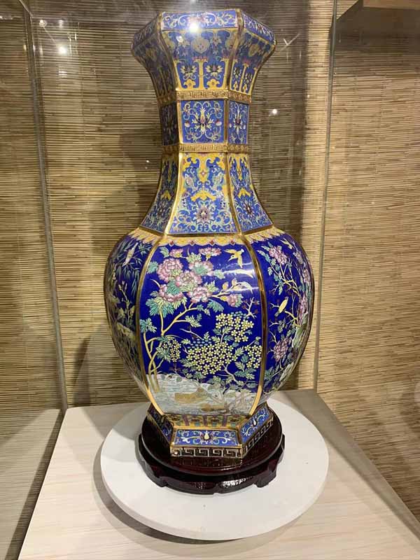 景泰藍工藝品加工定制紫銅胎高溫燒制而成銅胎掐絲琺瑯工藝品純手工制作 老北京景泰藍花瓶