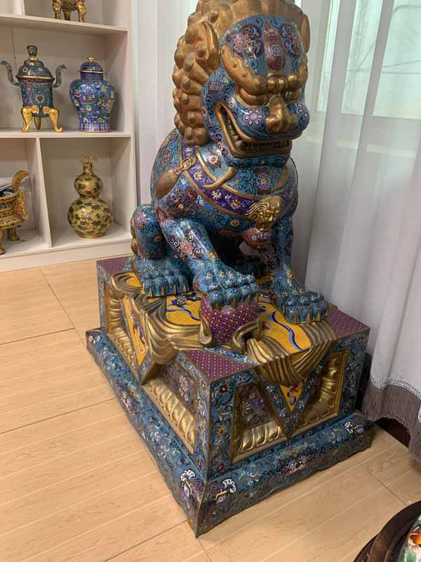 景泰藍工藝品加工定制紫銅胎高溫燒制而成銅胎掐絲琺瑯工藝品純手工制作   銅工藝品加工定制