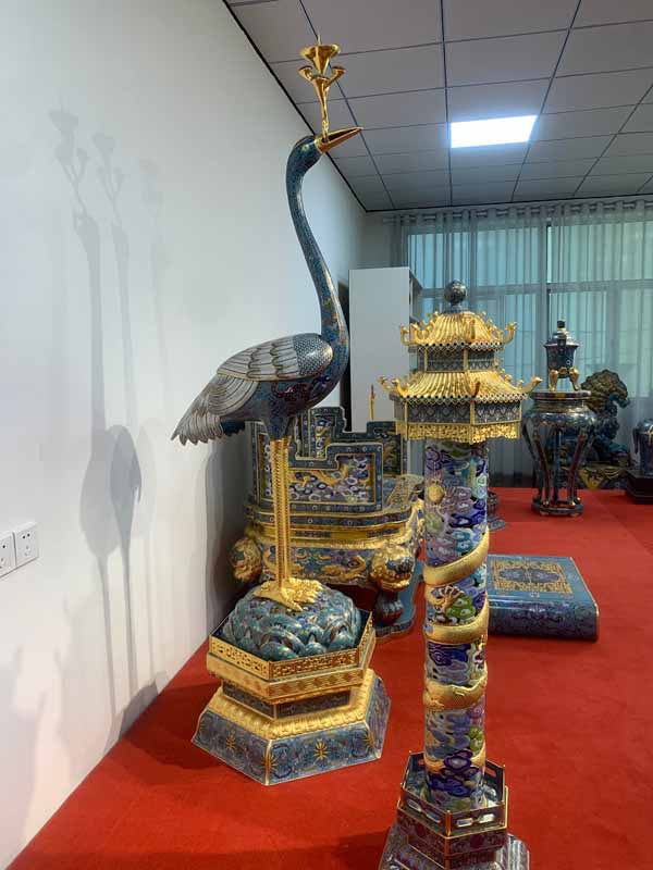 老北京景泰藍(lán)擺件圖片