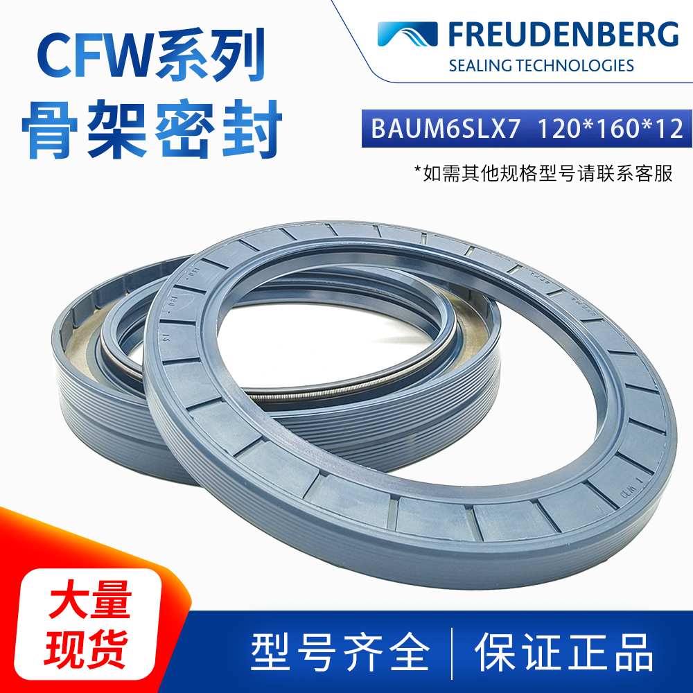 德國CFW骨架油封120*160*12耐油耐磨密封 BAUM6SLX7 ACFW1