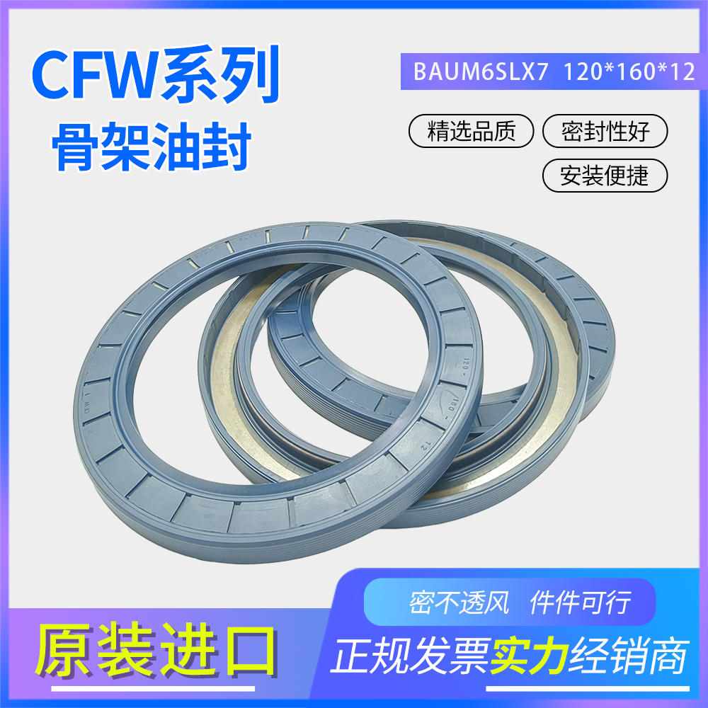 德國CFW骨架油封120*160*12耐油耐磨密封 BAUM6SLX7 ACFW1