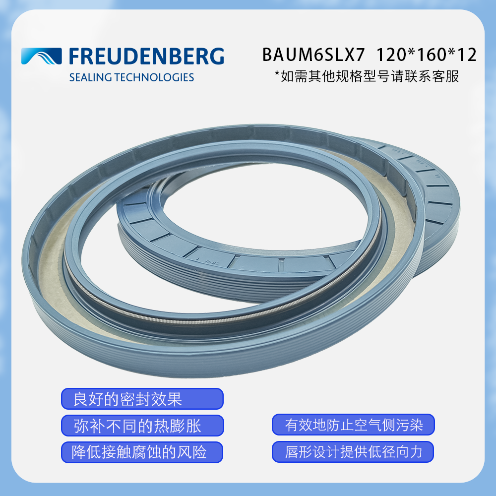德國CFW骨架油封120*160*12耐油耐磨密封 BAUM6SLX7 ACFW1