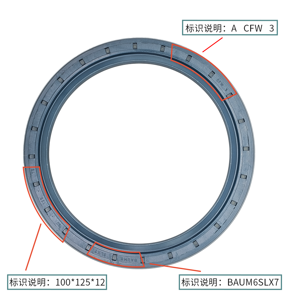 德國CFW骨架油封100*125*12耐油耐磨正品現(xiàn)貨密封 BAUM6SLX7 BAUM6SLX7 ACFW3
