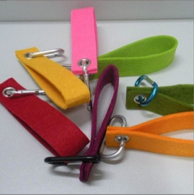 河北廠家批發(fā)毛氈鑰匙鏈廣告禮品鑰匙掛件鑰匙扣加logo 毛氈鑰匙扣定制圖片