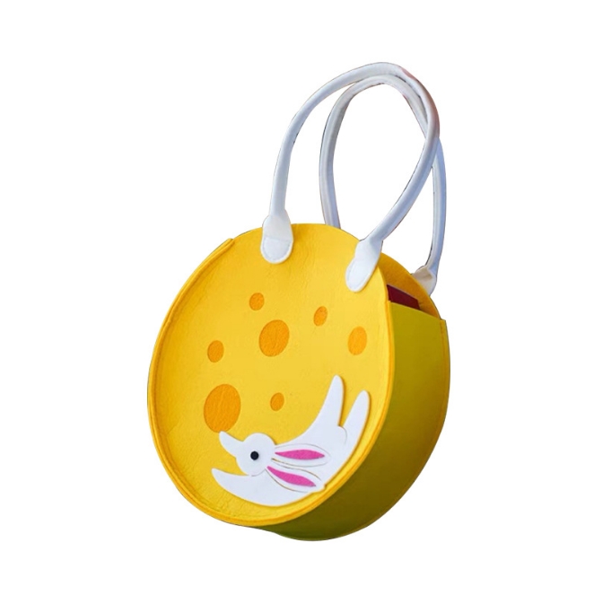 河北毛氈禮品袋廠家供應(yīng)  廠家供應(yīng)月餅包裝袋中秋節(jié)新款圓形玉兔手提袋毛氈包中秋節(jié)禮品袋 毛氈中秋節(jié)禮品袋